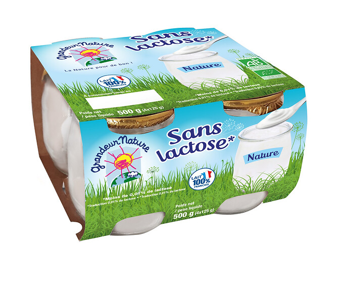Spécialité laitière délactosée 4x125g Spécialité laitière délactosée 4x125g