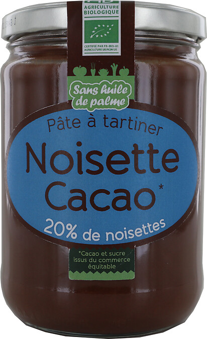 Pâte à tartiner noisette cacao 600g Pâte à tartiner noisette cacao 600g
