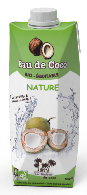 Eau de coco tétra 50cl Eau de coco tétra 50cl