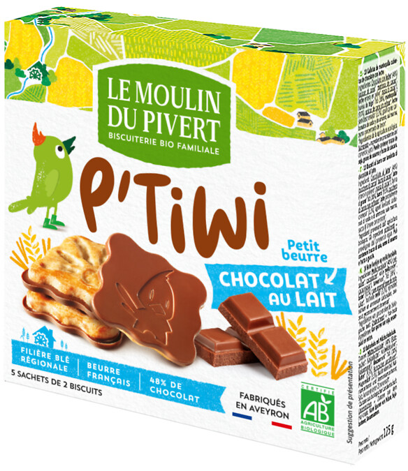 Biscuit petit beurre tab choco lait 125g Biscuit petit beurre tab choco lait 125g