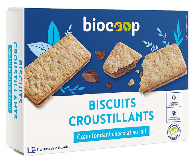 Biscuit croustillant coeur choclait 170g