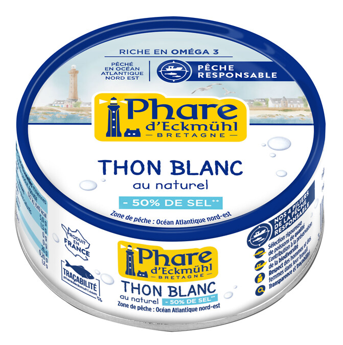 Thon blanc germon naturel hyposodé 112g Thon blanc germon naturel hyposodé 112g