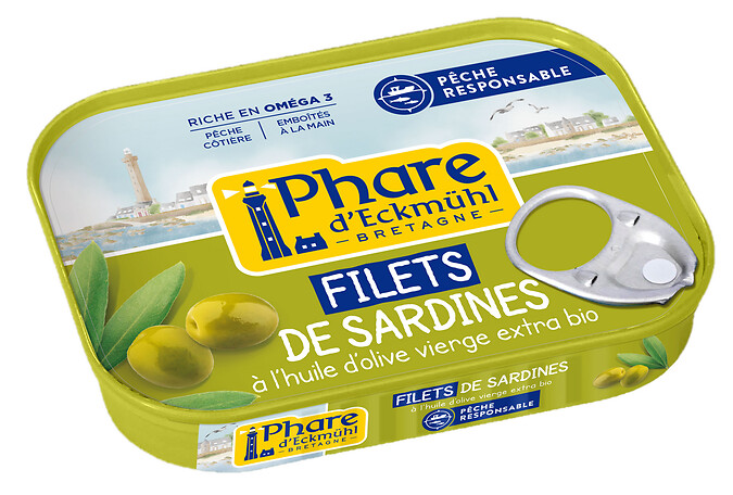 Sardines filets huile olive 100g Sardines filets huile olive 100g