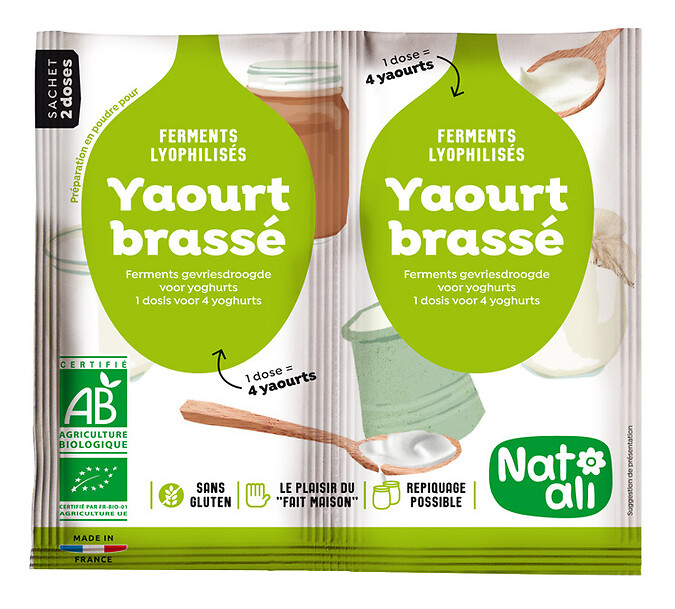 Ferment yaourt nature 2x6g Ferment yaourt nature 2x6g