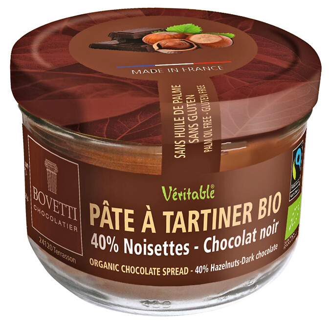 Pâte à tartiner noisette choco noir 350g Pâte à tartiner noisette choco noir 350g
