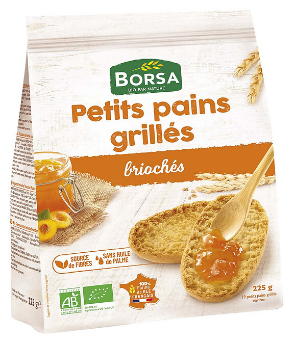 Petit pain grillé brioché 225g Petit pain grillé brioché 225g