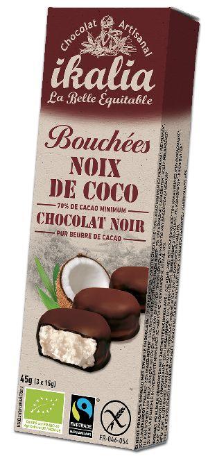Bouchée coco chocolat noir (3) 45g Bouchée coco chocolat noir (3) 45g