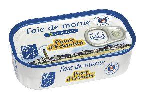 Foie de morue au naturel hyposodé 121g Foie de morue au naturel hyposodé 121g