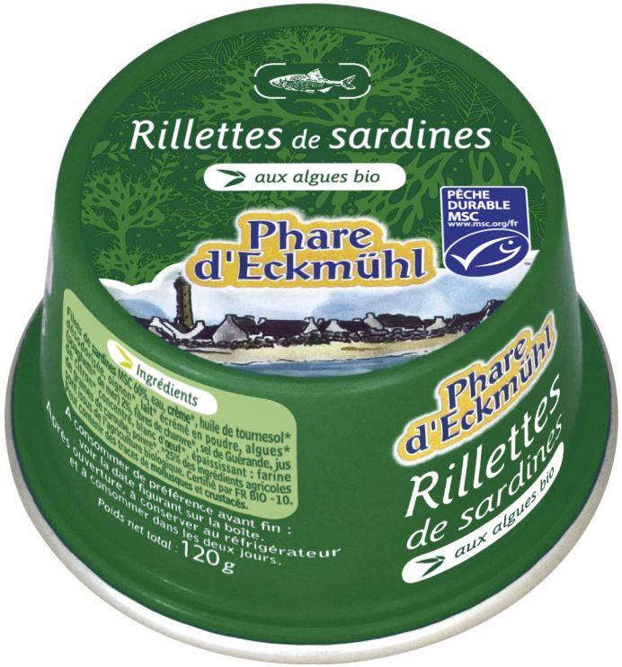 Rillettes de sardine aux algues 120g Rillettes de sardine aux algues 120g
