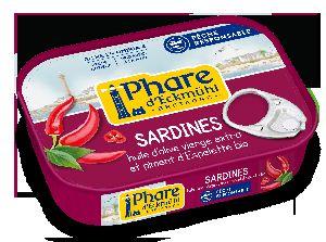 Sardines h. olive piment Espelette 135g Sardines h. olive piment Espelette 135g