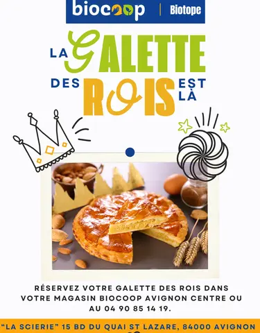 Croustillante et généreuse, notre galette des rois bio est idéale pour célébrer l’Épiphanie 😍