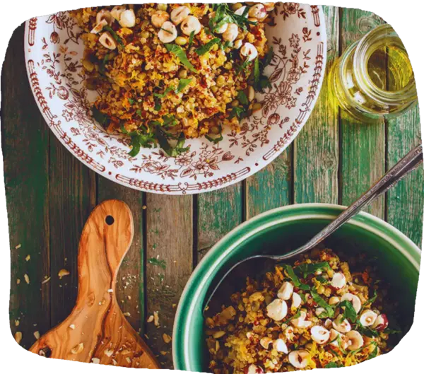 Salade fraîcheur aux 3 quinoas de Carla